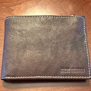 Steve Madden Dark Brown Leather Card Holder